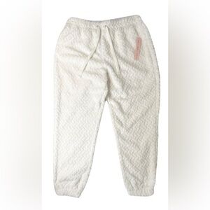 CRAVE FAME Faux-Fur Joggers